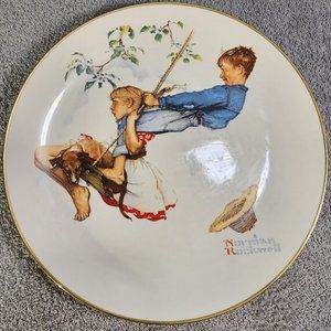 Norman Rockwell's Summer - Flying High plate